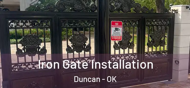 Iron Gate Installation Duncan - OK